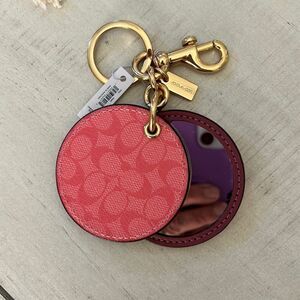 COACH NWT Mirrored Keychain